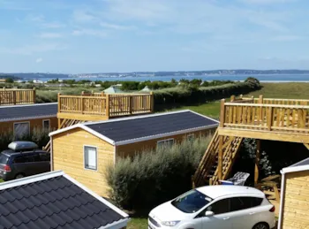Mietunterkunft - Cottage Luxe 3 Zimmer + Terrasse Panoramisch Meersicht - Camping La Plage de Treguer