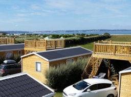 Accommodation - Cottage Luxe 3 Bedrooms + Panoramic Terrace With Sea View - Camping La Plage de Treguer