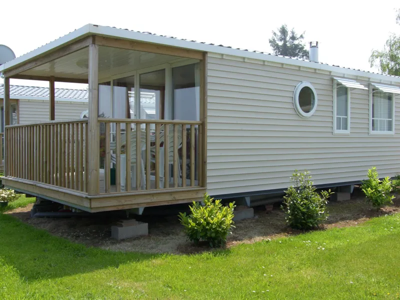 Mobile Home Panoramique 26M² + Terrasse Couverte - Vue Mer