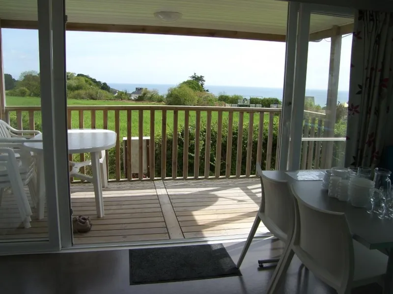 Mobile Home Panoramique 26M² + Terrasse Couverte - Vue Mer