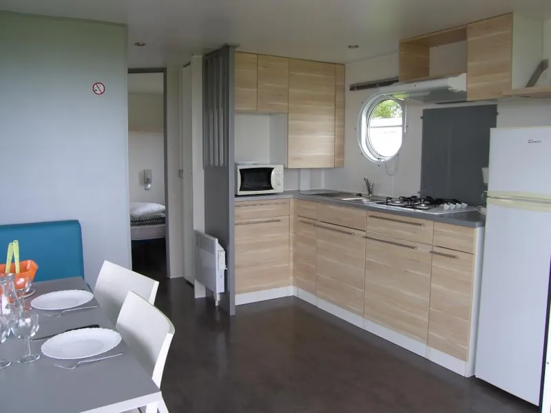 Mobile Home Panoramique 26M² + Terrasse Couverte - Vue Mer