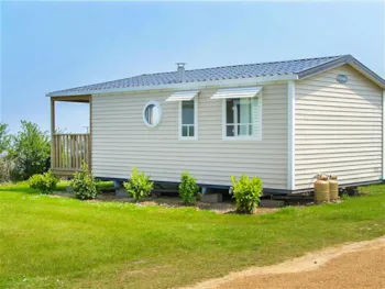 Mietunterkunft - Mobilheim Panoramique 25M² Confort - Überdachte Terrasse - Meerblick - Camping Le Varquez-sur-Mer