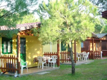 Mietunterkunft - Bungalow Cottage Elegant 1 Zimmer - Camping Scarpiland