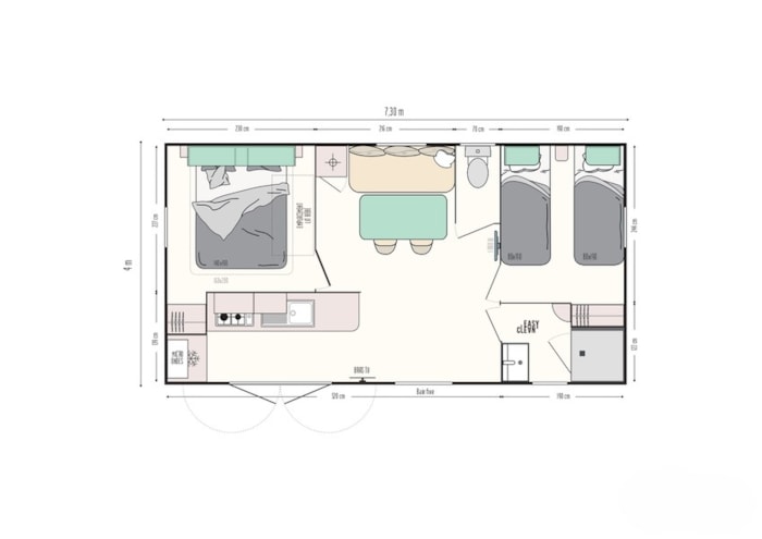 Mobil Home Ciela Confort Compact - 2 Chambres