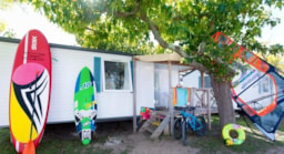 Huuraccommodatie(s) - Stacaravan Hawaï 32 M² - 3 Kamers - 2 Slaapkamers - Camping International