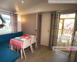 Accommodation - Mobil-Home Créole 32 M² - Private Hot Tub - Air Conditioning - Camping International