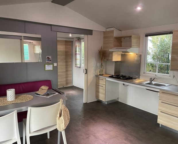 Mobilheim Hawaï 32 m² - 3 Räume- 2 Schlafzimmer - barrierefrei