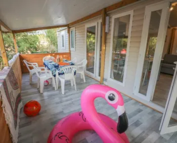 Mietunterkunft - Mobilheim Bora-Bora - 38M² - 3 Schlafzimmer - Klimatisiert - International Village Sport & Spa