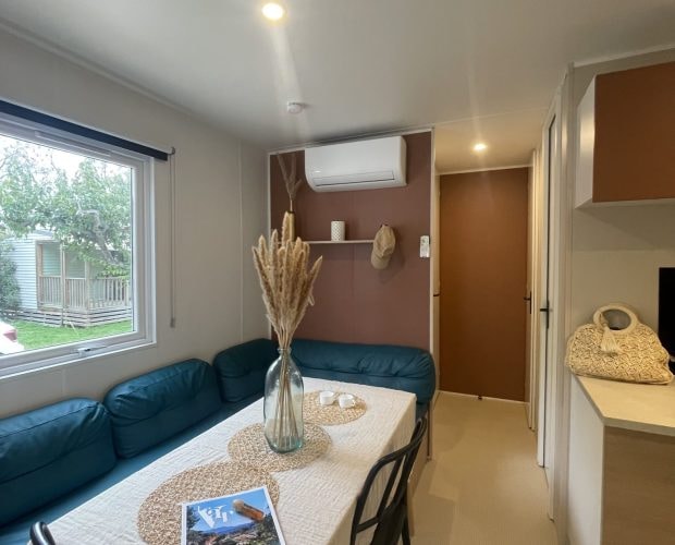 Mobilheim Maiao 36 m² - 4 Zimmer - 3 Schlafzimmet - Klimaanlage und TV