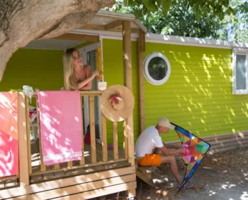 Mietunterkunft - Mobilheim Hawaï 32 M² - 3 Räume- 2 Schlafzimmer - Klimaanlage - International Village Sport & Spa