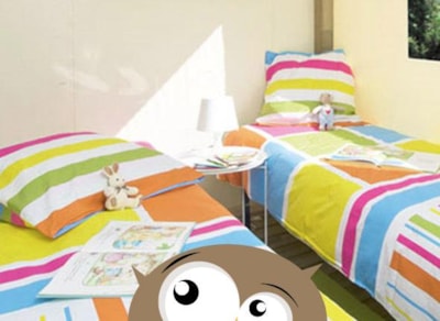 Canvas bungalow TITHOME Standard 26m2 (3 bedrooms) + sheltered terrace — 3