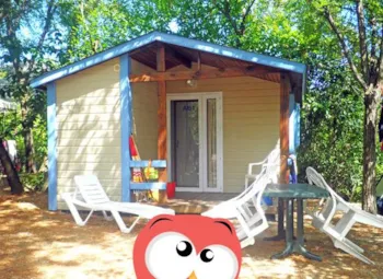 Mietunterkunft - Hütte Abeille Standard 19M2 (1 Zimmer)  + Überdachte Terrasse 5,50M2 - Flower CAMPING LES FAUVETTES