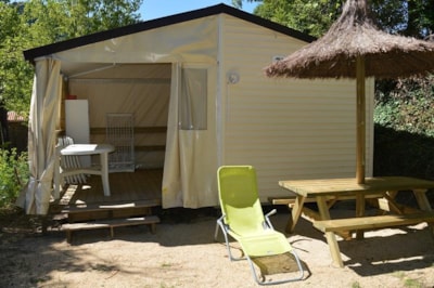 Canvas bungalow TITHOME Standard 26m2 (3 bedrooms) + sheltered terrace — 4