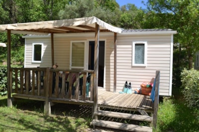 Mobile-home DOMINO Confort 28m2 (2 bedrooms) + sheltered terrace 7m2 + airco +tv — 1
