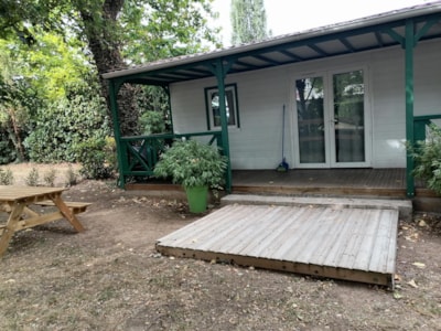 Chalet EPICEA confort 48m2,(3bedroom-6 pers) with covered terrace, air conditioning and wifi for short stay — 1