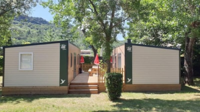 Mobile-home TRIBU Premium 62m² (5 bedrooms + 2 bathrooms) + terrace 25m2+ AIRCO+TV+DISHWASHER — 1