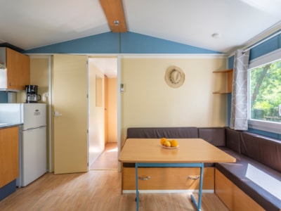Mobile-home MEDITERRANEE Confort 26m2 (2 bedrooms) + sheltered terrace 6,20m2 + airco + tv — 4