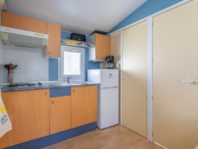Mobile-home MEDITERRANEE Confort 26m2 (2 bedrooms) + sheltered terrace 6,20m2 + airco + tv — 5