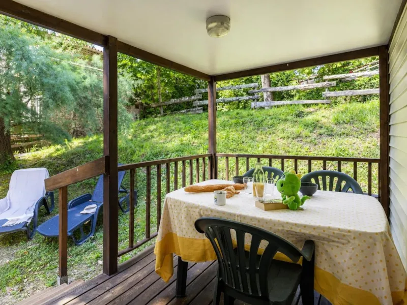 Mobil-Home Mediterranee Confort 26M2 (2 Chambres)+ Terrasse Couverte 6,20M2 - Côté Cévennes+ Clim+Tv