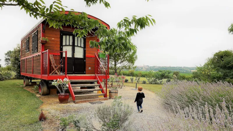 Roulotte- Location  Gite Famille