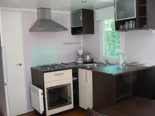 Accommodation - Mobil-Home 4/6 Places 26M². Tv - image n°6 - Camping Coeur d'Ardèche