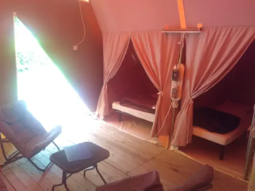 Mietunterkunft - Kleine Lodge 20M² (2 Zimmer) Ohne Wc - image n°2 - Camping Coeur d'Ardèche