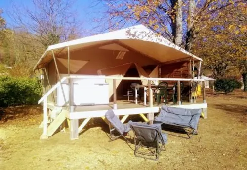 Mietunterkunft - Kleine Lodge 20M² (2 Zimmer) Ohne Wc - image n°3 - Camping Coeur d'Ardèche