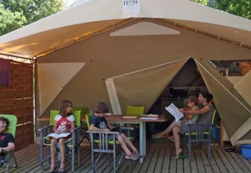 Mietunterkunft - Kleine Lodge 20M² (2 Zimmer) Ohne Wc - image n°4 - Camping Coeur d'Ardèche
