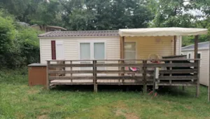 Locatif - 4/6-Sitzer-Mobilheim mit Geschirrspüler und TV - Camping Coeur d'Ardèche