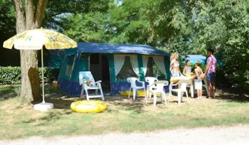Mietunterkunft - Authentisches Zelt - Camping Coeur d'Ardèche