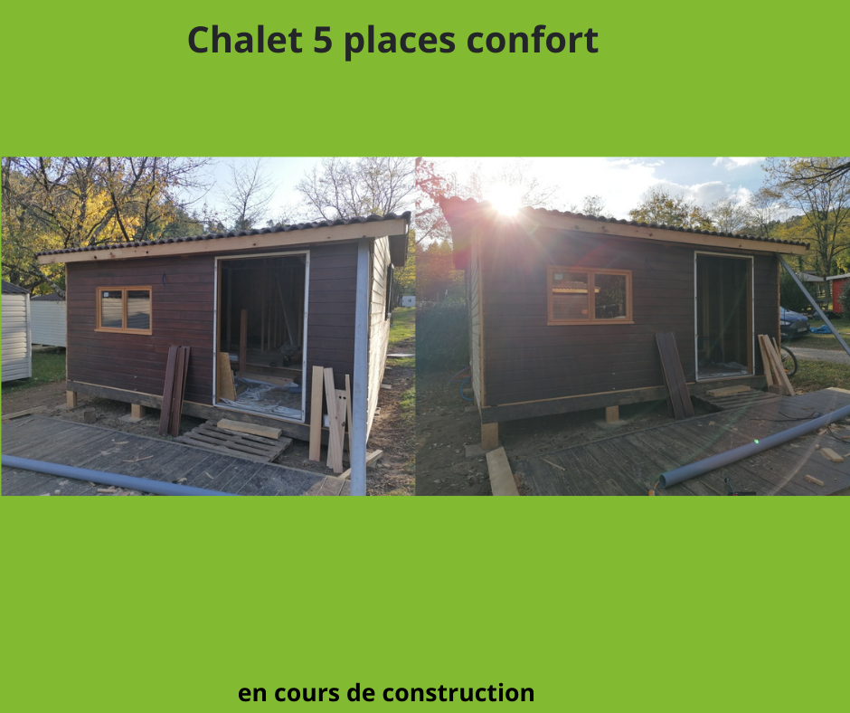Location - Chalet 5 Places, Climatisé Avec Télé Et Lave Vaisselle - Camping Coeur d'Ardèche