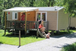 Mietunterkunft - Cottage Confort 29 M². Spüllmachine + Tv - Camping Coeur d'Ardèche