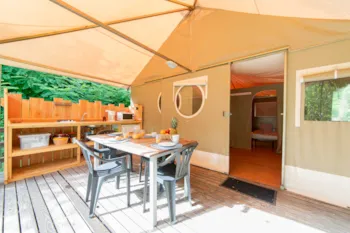 Mietunterkunft - Großloge 25M2 (2 Schlafzimmer) - Camping Coeur d'Ardèche