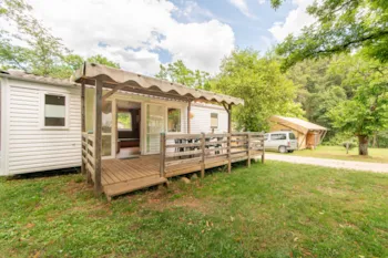 Mietunterkunft - Mobil-Home 5/7 Plätze. Tv - Camping Coeur d'Ardèche