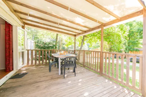 Accommodation - Mobil-Home 4/6 Places 26M². Tv - image n°3 - Camping Coeur d'Ardèche