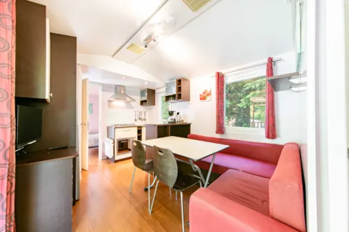 Accommodation - Mobil-Home 4/6 Places 26M². Tv - image n°2 - Camping Coeur d'Ardèche