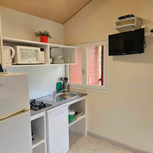 Location - Maisonnette 4 Places Climatisé - image n°3 - Camping Coeur d'Ardèche