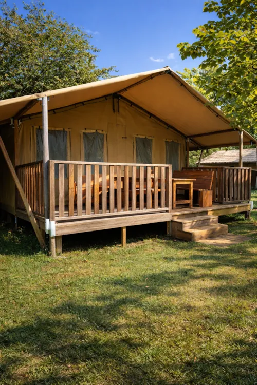 Accommodation - Safari Tent 6-Person, Air-Conditioned - image n°1 - Camping Coeur d'Ardèche