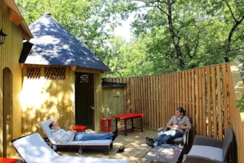 Huuraccommodatie(s) - Blokhut Manoir Dans Les Branches - DéfiPlanet' à Dienné