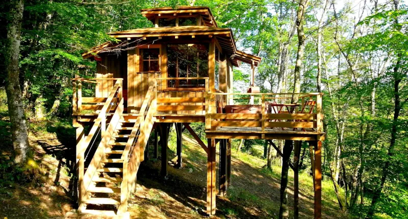 Cabane Et Jacuzzi Privatif