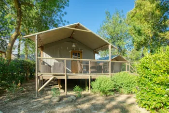 Mietunterkunft - Hutte Prestige Premium 47M² - Camping Sunêlia Les Pins