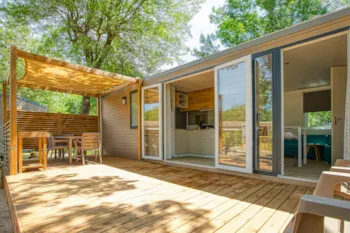 Mietunterkunft - Sunêlia Grand Prestige Premium Klimaanlage + Tv - 40 M² - Camping Sunêlia Les Pins
