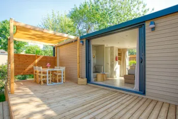 Mietunterkunft - Sunêlia Luxe 2 Badezimmer - Klimaanlage + Tv - 40 M² - Camping Sunêlia Les Pins