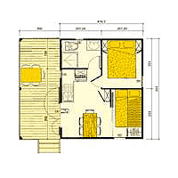Chalet Confort Avec Terrasse (Avec Climatisation Mobile En Option)
