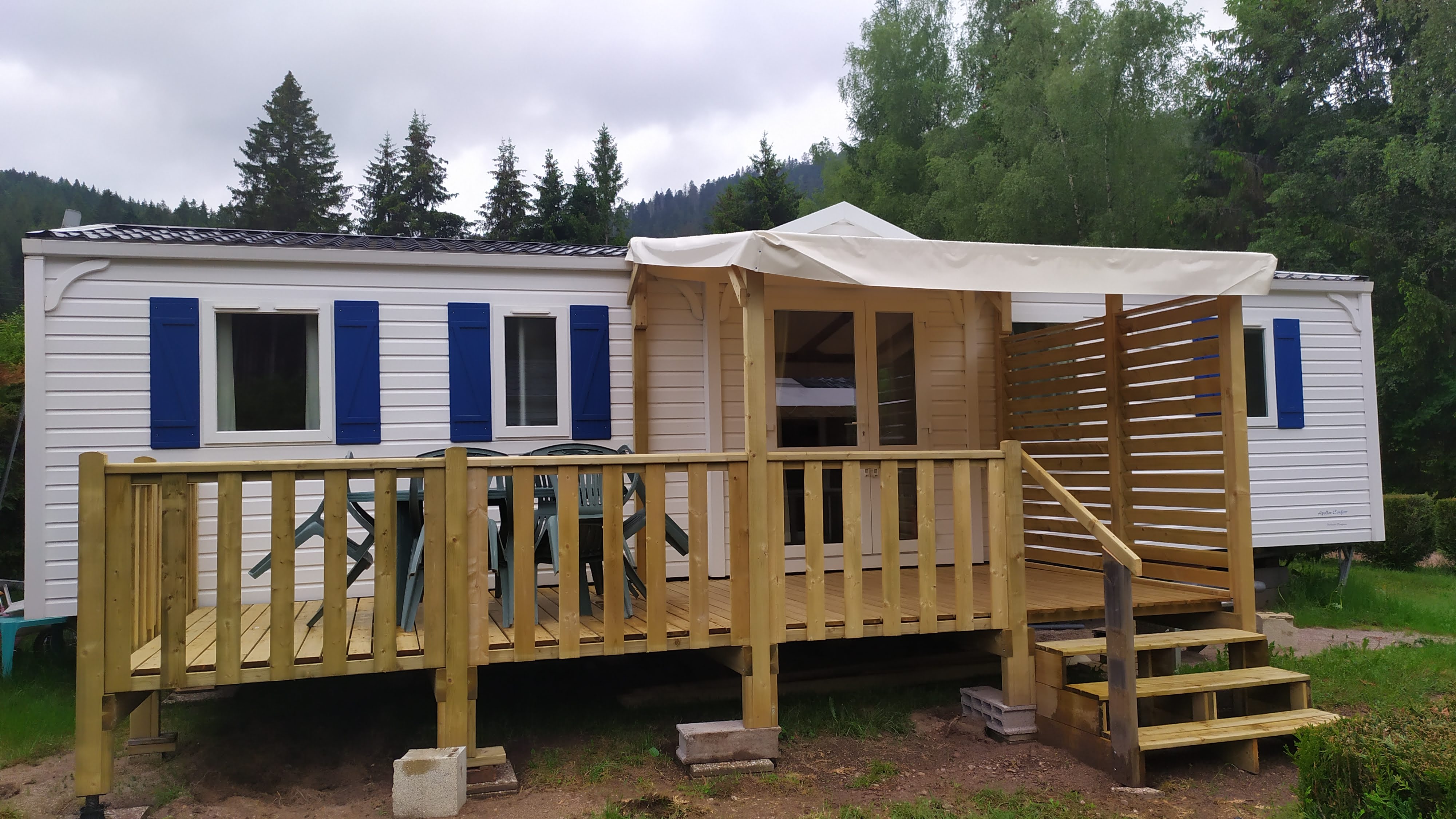 Location - Mobil Home 3 Chambres - Grand Confort - Camping Les Granges-Bas