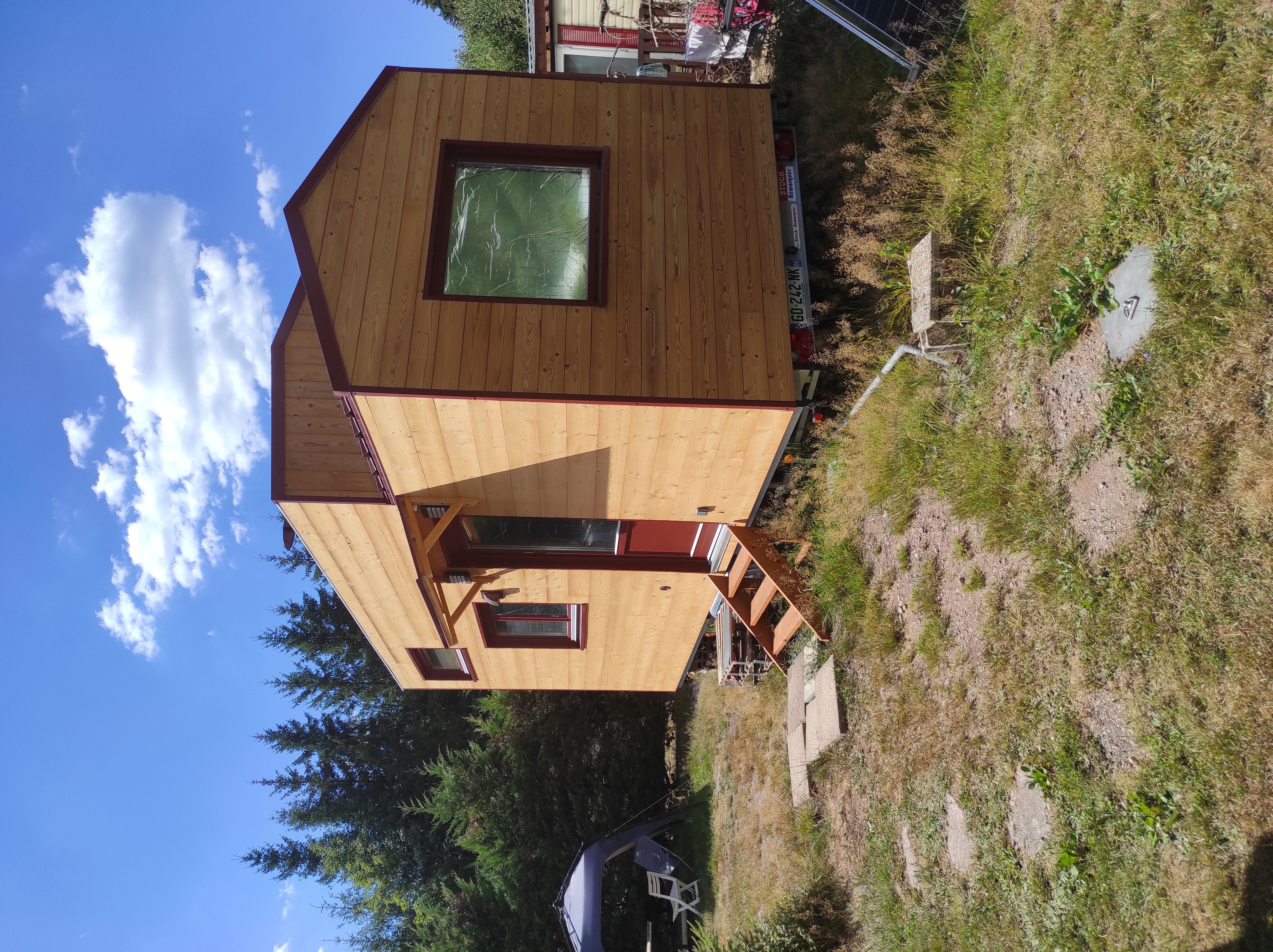 Location - Tiny House Avec La Chambre En Mezzanine - Camping Les Granges-Bas