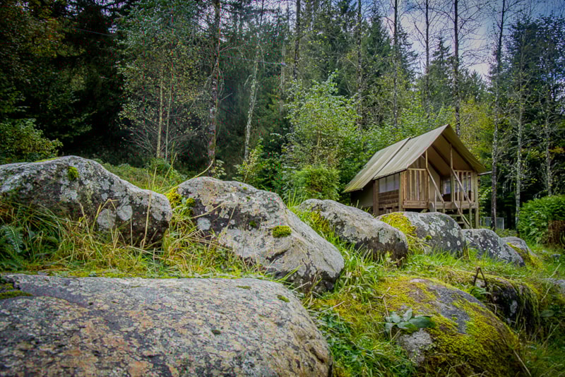 Hütte auf Pfählen "Cabane du'Oh!"