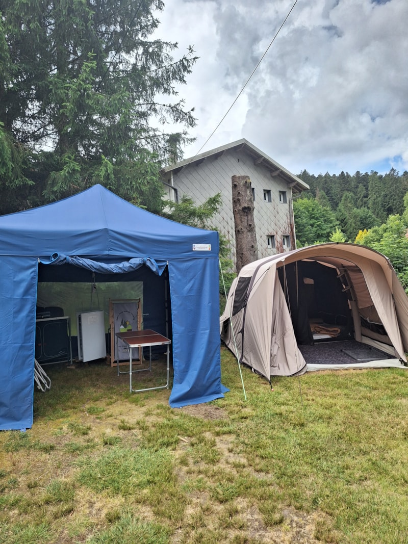 Campingplatz "bereit zum campen" komfort