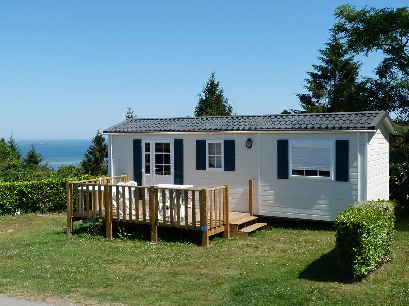 Location - Mobil-Home Confort 1 Chambre- 20M² Avec Terrasse En Bois - Camping Cap de Bréhat