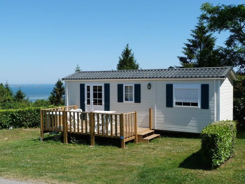 Casa mobile DUO FAMILY 1 camera da letto- 20m² con terrazza di legno